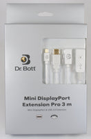 Dr. Bott Mini DisplayPort Extension Pro v2<br/>3 m extension cable set with USB